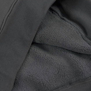 Sudadera con capucha personalizable talla grande gris/negra para hombre diseño holgado con buena textura entrega rápida - Product Image 6