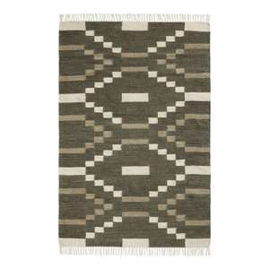 Venta caliente alfombras de lana de diseño hechas a mano de moda precio al por mayor fabricante indio técnica de tejido plano barato de ITHL - Product Image 4