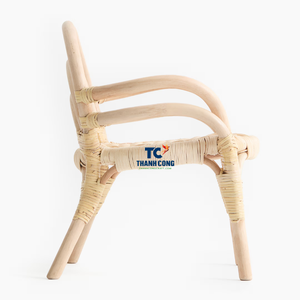 Vente en gros de chaise en rotin pour enfants, matériau naturel tissé à la main, parfait pour la décoration de la pépinière Boho et de la salle de jeux Montessori - Product Image 3