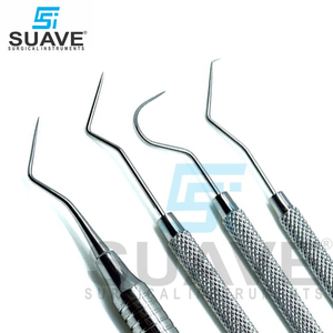 Material de acero inoxidable Cuidado bucal Tres kits Juego de sondas dentales Examen Conjunto personalizado por SUAVE INSTRUMENTOS SURGICAL - Product Image 5