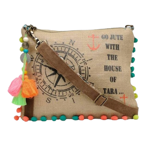 กระเป๋าผ้าปอกระเจาสำหรับช็อปปิ้ง,ของขวัญมีลวดลายทำจากผ้าย่อยสลายได้ตามต้องการสีต้นกำเนิดขนาดเล็กจากอินเดีย - Product Image 2