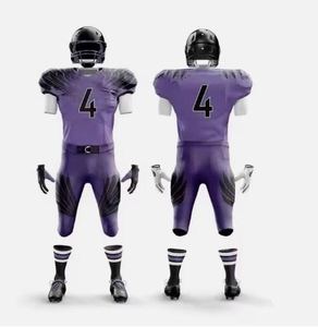 Camiseta de fútbol americano hecha a medida, camiseta retro recortada de poliéster personalizada, camiseta de malla americana de gran tamaño, camiseta de fútbol, camiseta de fútbol de gran tamaño - Product Image 1