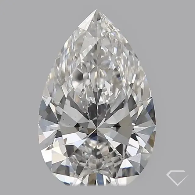 Diamante cultivado en laboratorio de gran tamaño CVD pera blanca precio al por mayor 1,50 quilates F VS 1 claridad para hacer joyería de plata y oro