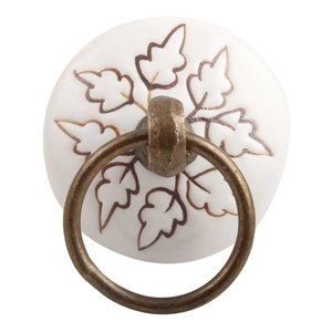 Boutons de tiroir en pierre blanche fabricant de poignées d'armoire en marbre pour commode poignée de porte de luxe haut de gamme - Product Image 3