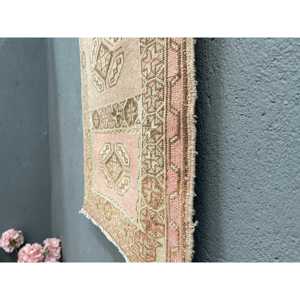 1.8x2.7 ft Turkish Rug, Rug, <b>Red</b> Solid Rug <b>Wool</b> - Product Image 2