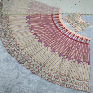 El último diseñador de hilo de bordar de seda pesada Lehenga Choli de FabZone - Product Image 4