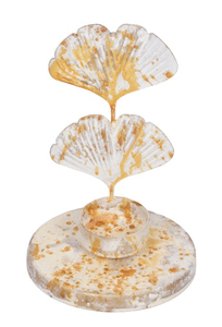 Bougeoir de Noël à fleurs rustiques dorées Chandelier de vacances de festival de créateurs pour l'artisanat à la maison et la fête à usage festif - Product Image 5