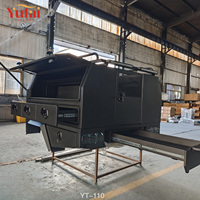Auvent de camionnette robuste en aluminium avec boîtes à outils, tiroirs, porte-bagages de toit, auvent utilitaire pour pick-up 4x4, personnalisé OEM ODM