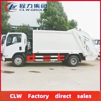 Camion compacteur de déchets Isuzu 4X2 12cbm de conception nouvelle avec transmission manuelle, moteur et moteur diesel