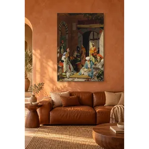 Fida John Frederick Lewis, impression sur toile représentant un Derviche priant dans la cour - Product Image 4