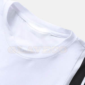 T-shirts pour hommes de dernière génération, couleur unie, séchage rapide, respirant, tissu en polyester/coton écologique, utilisation en extérieur - Product Image 3
