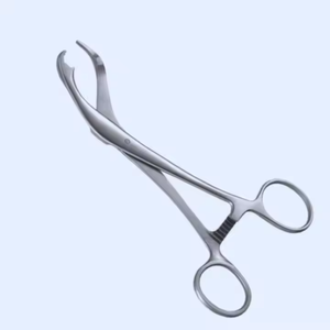 Pinzas de sujeción de hueso VERBRUGGE curvadas a lado 175 mm 6 7/5 "Bloqueo de tornillo con fijación de trinquete Ancho 5 mm por SurgiRight Instrument - Product Image 5