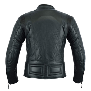 Haut de gamme luxe nouveau Design Top qualité coupe-vent respirant 100% en cuir véritable Stand Colar grande taille veste en cuir pour hommes - Product Image 2