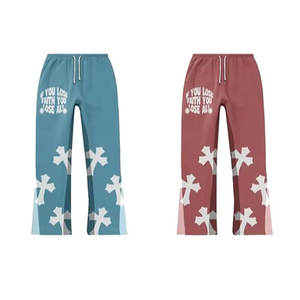 Conjunto de chándal de pantalones acampanados de algodón 100% para hombre, ropa exterior con estampado de soplo transpirable, Sudadera con capucha, ropa de invierno con patrón sólido, Pakistán - Product Image 6