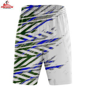 กางเกงชายหาดกางเกงขาสั้นผ้าโพลีเอสเตอร์สำหรับผู้ชายกางเกงขาสั้นพิมพ์โลโก้แบบซับลิเมชัน - Product Image 1