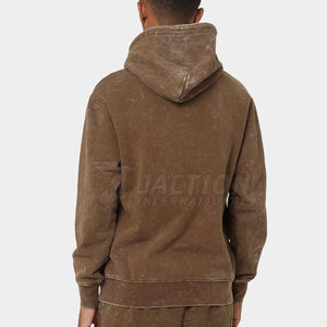 Vente en gros, sweat à capuche délavé à l'acide style basique pour hommes, vêtements décontractés pour hommes, coupe ajustée, sweats à capuche de meilleure qualité - Product Image 2