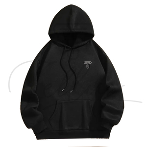 Sudadera con Capucha de Forro Polar para Hombre, Diseño Nuevo, Cómoda, Informal, de Invierno, Sólida, con Bolsillo, Transpirable, Ecológica, de Poliéster/Algodón, 220g - Product Image 2