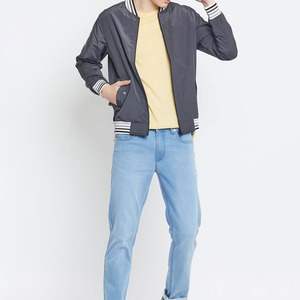 Blouson d'aviateur de qualité supérieure 100% polyester matériel léger fermeture éclair braguette blouson d'aviateur imprimé de logo personnalisé pour hommes - Product Image 6