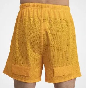 Custom High Street Casual 3D Puff Printed 80 Grams Pure Cotton <b>Corduroy</b> Solid <b>Men's</b> <b>Short</b> Elastic Waist Sports <b>Shorts</b> - Product Image 3
