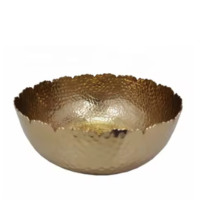 Bols en métal en aluminium poli-Bols ronds de luxe fabriqués à la main et respectueux de l'environnement pour la cuisine et la table à manger - Product Image 3