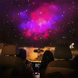 Star Projector 360 Design ajustável Astronauta Nebula Galaxy Iluminação Night Light para crianças e adultos com Rem