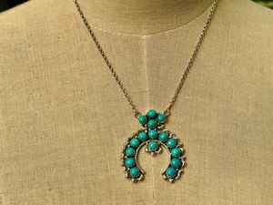 Kingman แท้สีเทอร์ควอยส์ naja สร้อยคอโรเดียมและชุบทองการออกแบบที่ไม่ซ้ำกันและสง่างาม - Product Image 2