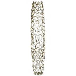 Vase en aluminium contemporain, élément décoratif tendance pour la maison, élégant, pour table, intérieur/extérieur, durable, design élégant - Product Image 2