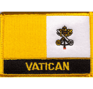 Parche Bordado de la Bandera de la Ciudad del Vaticano, Termoadhesivo o para Coser - Product Image 5