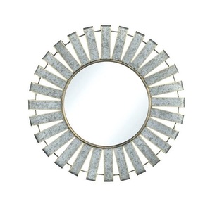 Venta caliente redondo hierro Metal y vidrio pared espejo Marco Europeo pared acentos espejos baño espejo hecho a mano - Product Image 1