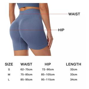 Conjunto de yoga para gimnasio transpirable de alta calidad para mujer con logotipo frontal y patrón sólido de cintura media - Product Image 5