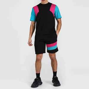 100% coton vêtements d'été 2 pièces ensemble de jogging pour hommes personnalisé DTF imprimé logo top vente article streatwear survêtement pour hommes - Product Image 2