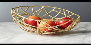 Cuenco Decorativo de Hierro Dorado de Primera Calidad, Tamaño Personalizado, para Servir Frutas y Chocolate al Mejor Precio - Product Image 2