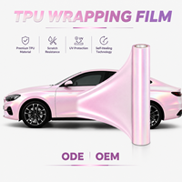 Film TPU PPF Rose Fleur Anti-Rayures pour SUV Tout-Terrain, Kit de Protection Personnalisé en Rouleau pour Magasins d'Accessoires 4x4, Vente en Gros OEM