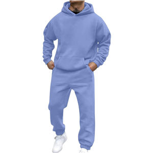 Survêtement 2 pièces pour homme, ensemble de jogging et sweat à capuche, survêtement décontracté à manches longues, pantalon et capuche - Product Image 1
