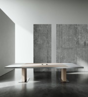 Table de réunion de bureau de haute qualité au design moderne, 4 m, 5 m, 10 personnes, en bois, pour les réunions de bureau