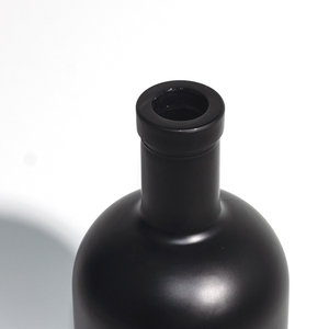 Botella de cristal para pulverización, spray de color negro, mate, brillante, brillante, Liverpool, 750ml, 680g, patrón en espiral, parte inferior gruesa, súper buena sensación - Product Image 3