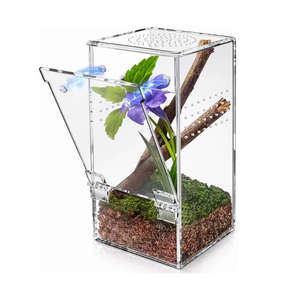 Exportador Directo: Hábitat Apilable de Acrílico para Tarántulas, Empaque Plano, Entrega Rápida, Stock Disponible, Envío en 14 Días, Recinto de Acrílico - Product Image 1