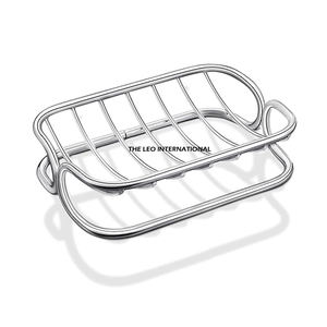 Porte-savon ovale en acier inoxydable moderne et écologique à poser sur le bureau pour la salle de bain à domicile - Product Image 6