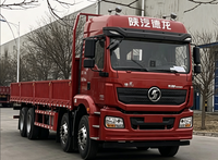 Camion de transport de marchandises à paroi latérale de 9,5 m, 8x4 Shacman M3000 350 CV pour la logistique de construction et le transport de marchandises en vrac