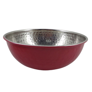 Modern Design Metal Round Serving Bowl <b>Set</b> of 2 Nickel <b>Grey</b> Color Soup Bowl for Dinnerware Bowl Handmade in Bulk - Product Image 6