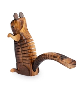 รูปปั้นรูปสัตว์กระรอกทำจากไม้ตกแต่งบ้านของตกแต่งบ้านไร่เหมาะสำหรับเป็นของขวัญ - Product Image 6