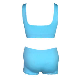 Ensemble soutien-gorge et culotte de sport pour femme - Bleu - Product Image 2