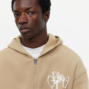 Sudadera con Capucha de Moda Urbana para Hombre, Diseño Estampado, Suave y Cómoda, Corte Holgado, 100% Algodón, Impresión Digital - Product Image 2