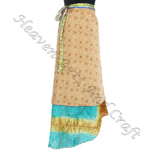 ชุดกระโปรงผ้าไหมยาวผ้าบางสไตล์อินเดียผ้าส่าหรีผ้าไหมอินเดียพิมพ์ลายยาวดีไซน์ใหม่ล่าสุด - Product Image 1