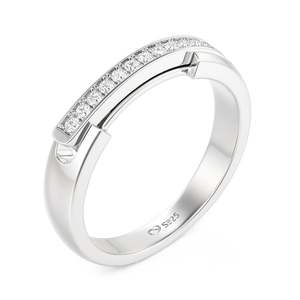 Jeulia Custom Engraved Eternal Unity <b>Locket</b> Ring for Women-Rose Gold Plated Zircon Wedding Band - Product Image 3