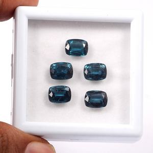 Collar de cianita naranja Natural de Grado Superior facetado Octágono corte amatista azul Esmeralda Topacio ámbar verde Nelace IGI piedras preciosas sueltas - Product Image 4