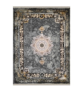 คอลเลคชั่นความคิดถึง1200สไตล์วินเทจเปอร์เซียคุณภาพสูงกระเบื้องรูปทรงเรขาคณิตสีควันซักได้สำหรับบ้านที่สง่างาม - Product Image 6