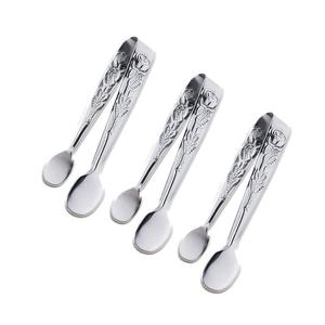 Pince à glace fleur en métal avec argent plaqué pour hôtel à prix raisonnable pince à glace fleur de bonne qualité à vendre - Product Image 1