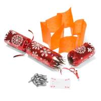 Nouveauté 2024 : Crackers de Noël, Chapeaux en papier sans déchirure, Cadeaux farces et jeux de réflexion pour décorations de Noël