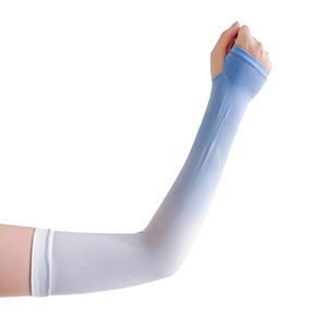 Manchons de bras de cyclisme de meilleure qualité, accessoires de vélo à compression blanc noir avec logo personnalisé, matériau en spandex - Product Image 3